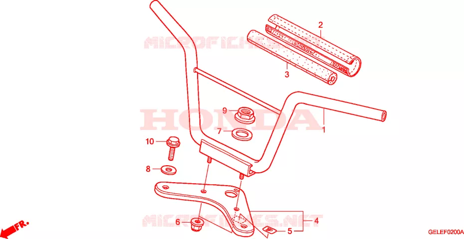 HENDEL PIJP/BOVENSTE BRUG Honda MOTO 50 CRF 2007  CRF50F6