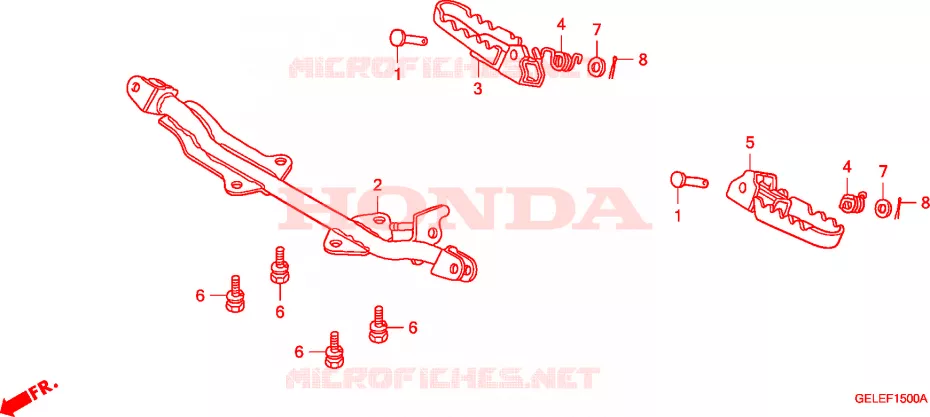 OPSTAP Honda MOTO 50 CRF 2004  CRF50F4
