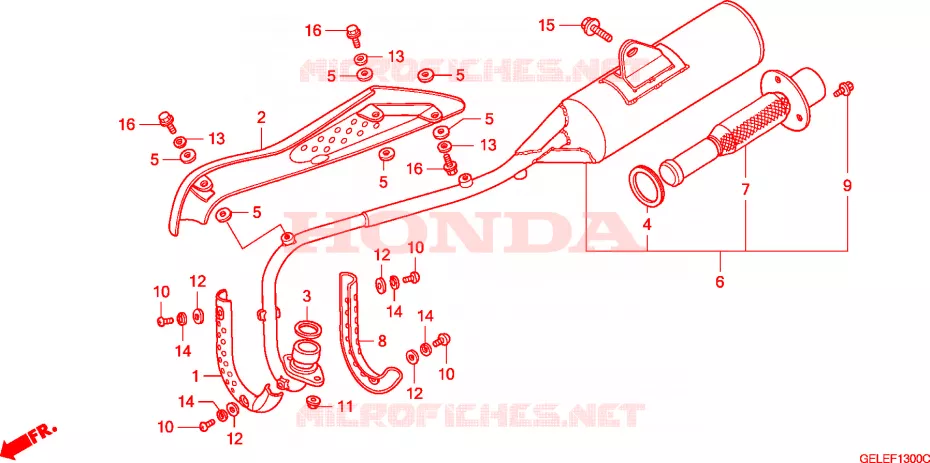 UITLAATDEMPER Honda MOTO 50 CRF 2007  CRF50F6