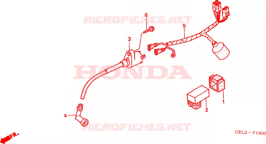 BEDRADINGSBUNDEL Honda MOTO 50 XR 2003  XR50R3