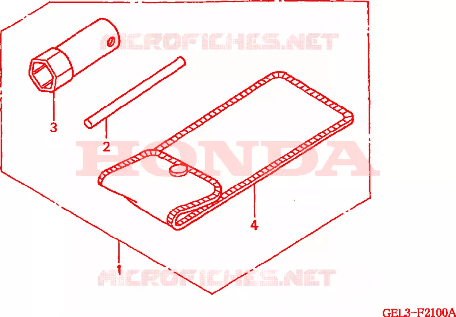 GEREEDSCHAP Honda MOTO 50 XR 2000  XR50RY