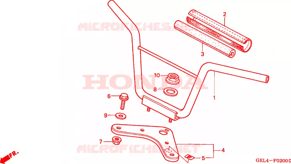 HENDEL PIJP/BOVENSTE BRUG Honda MOTO 50 XR 2000  XR50RY