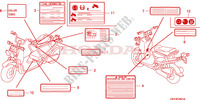 WAARSCHUWINGSLABEL(NPS505/6) voor Honda ZOOMER 50 2011