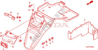 ACHTER STROOMLIJNKAP voor Honda SPACY 110 2011