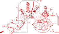 BRANDSTOF TANK voor Honda SCR 110 2011