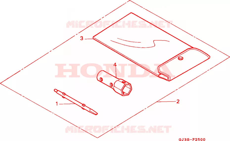 GEREEDSCHAP Honda SCOOTER 50 SCOOPY 1994  SH50DP_H