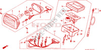 KOPLAMP/SNELHEIDSMETER (SH75P/DP/DS) voor Honda SH 75 1995