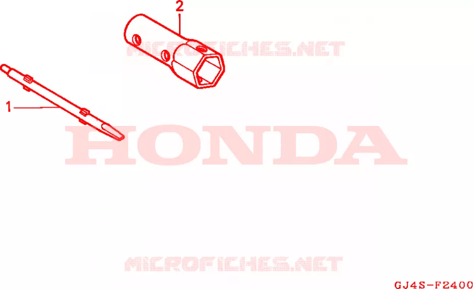 GEREEDSCHAP Honda SCOOTER 75 SH 1993  SH75DP