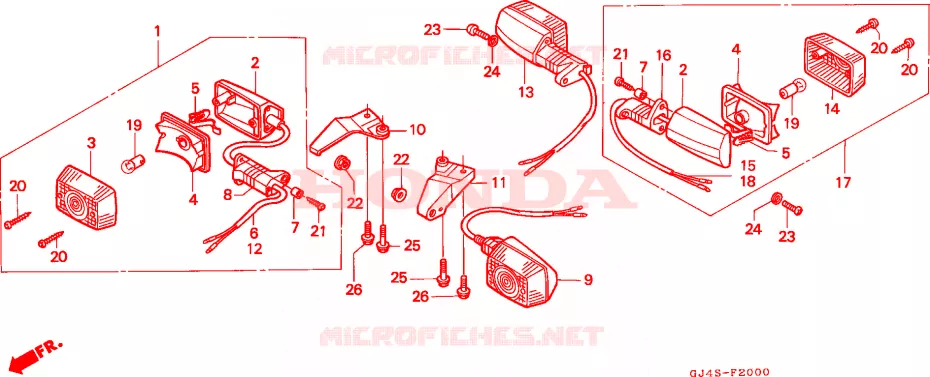 KNIPPERLICHT Honda SCOOTER 75 SH 1995  SH75DS