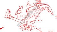 FRAME CHASSIS voor Honda CUB 50 1989