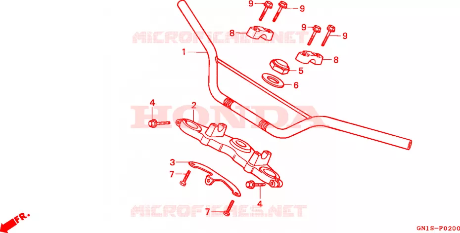 HENDEL PIJP Honda MOTO 80 XR 2002  XR80R2