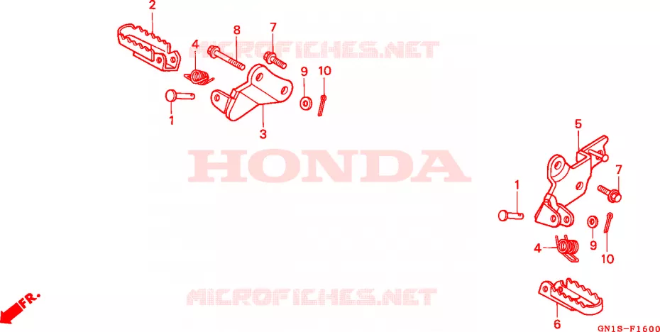 OPSTAP Honda MOTO 80 XR 1995  XR80RS
