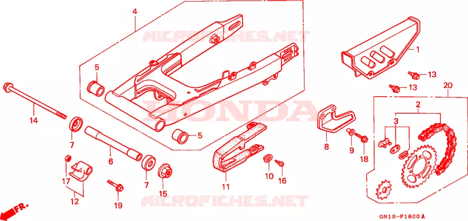 ZWAAI-ARM Honda MOTO 80 XR 1998  XR80RW