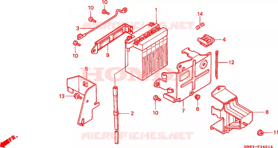ACCU Honda MOTO 90 CUB 1994  C90MP
