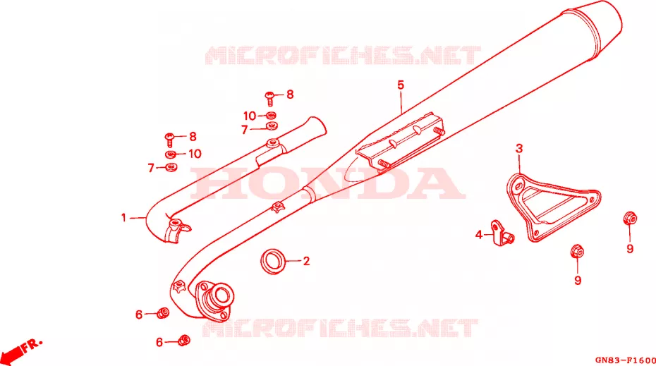 UITLAATDEMPER Honda MOTO 90 CUB 1994  C90MP