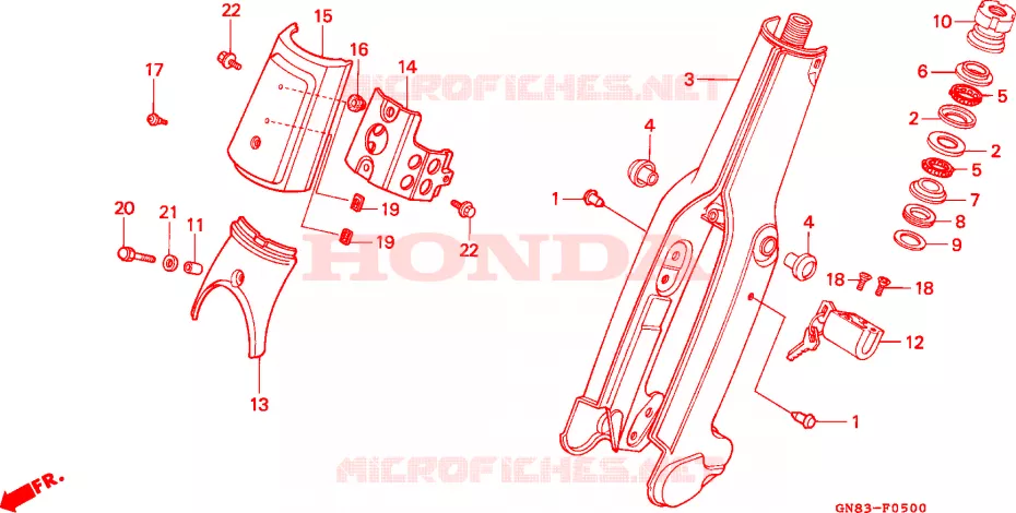 VOOR VORK Honda MOTO 90 CUB 1994  C90MP