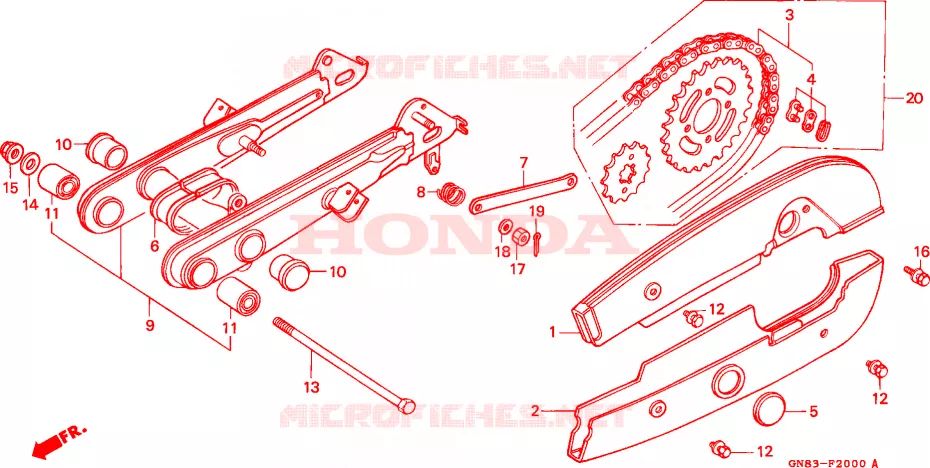 ZWAAI-ARM/KETTINGKAST Honda MOTO 90 CUB 1995  C90P