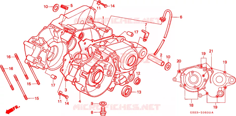 KRUKASCARTER Honda MOTO 80 CR 1995  CR80RS