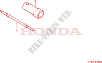 GEREEDSCHAP voor Honda WALLAROO 50 MOPED self starter 2001