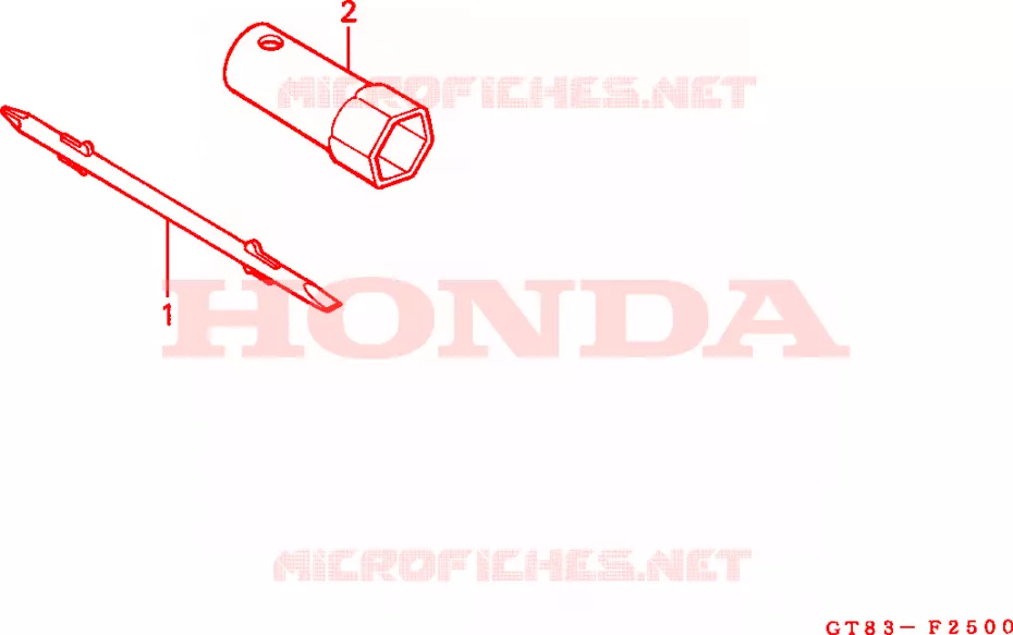 GEREEDSCHAP Honda MOTO 50 WALLAROO 1990  PK50SL