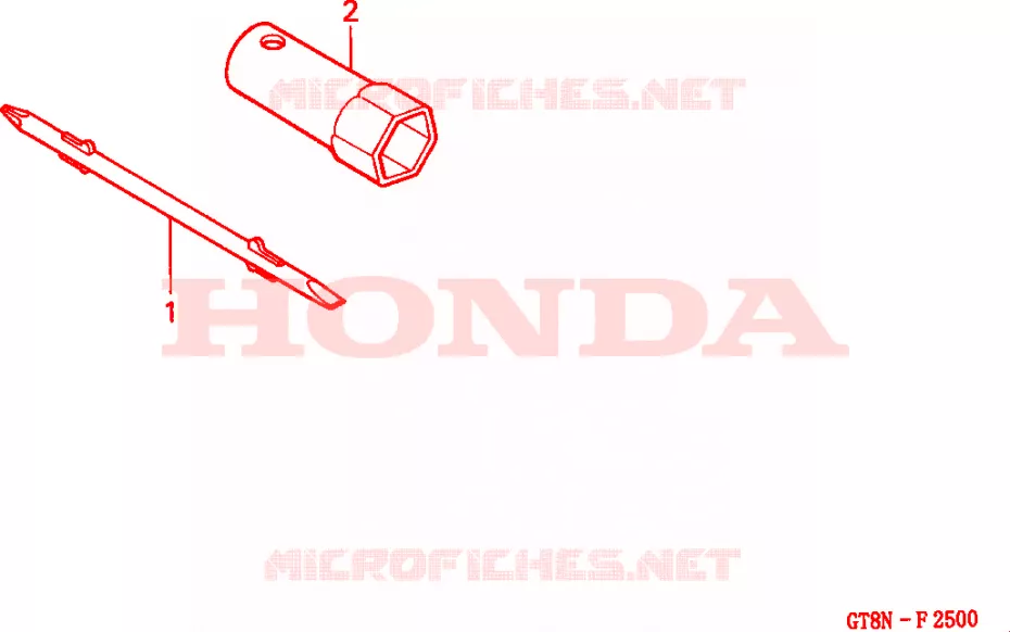 GEREEDSCHAP Honda MOTO 50 WALLAROO 1992  PK50MN