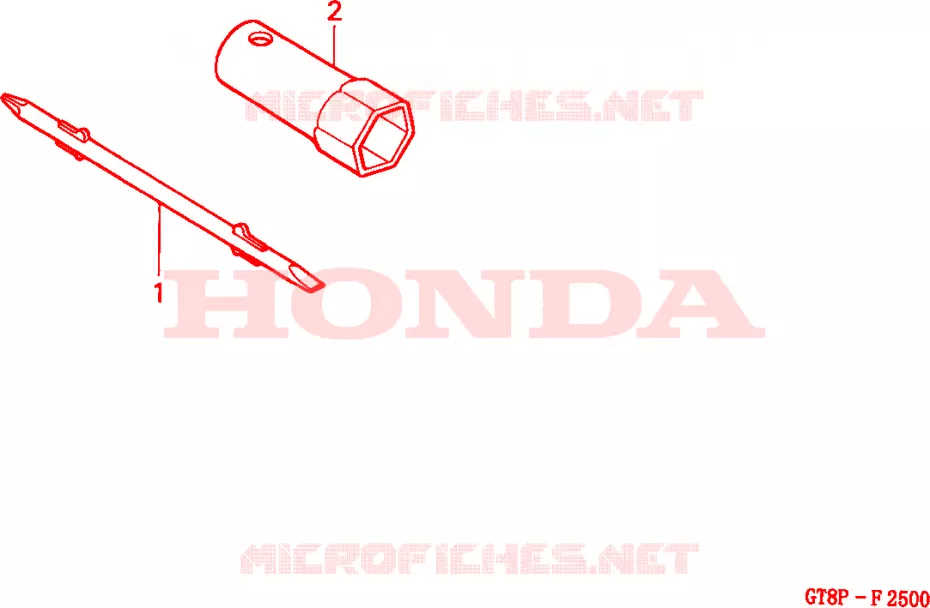 GEREEDSCHAP Honda MOTO 50 WALLAROO 1993  PK50P