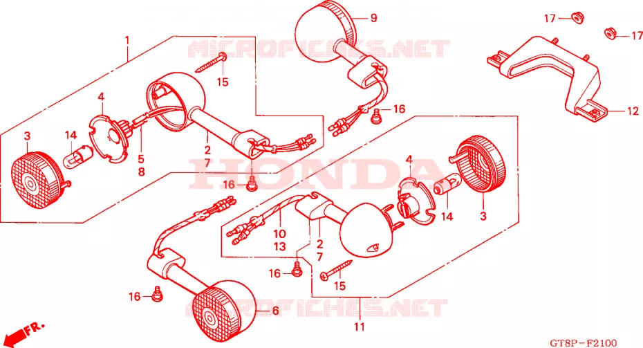 KNIPPERLICHT Honda MOTO 50 WALLAROO 1993  PK50MP