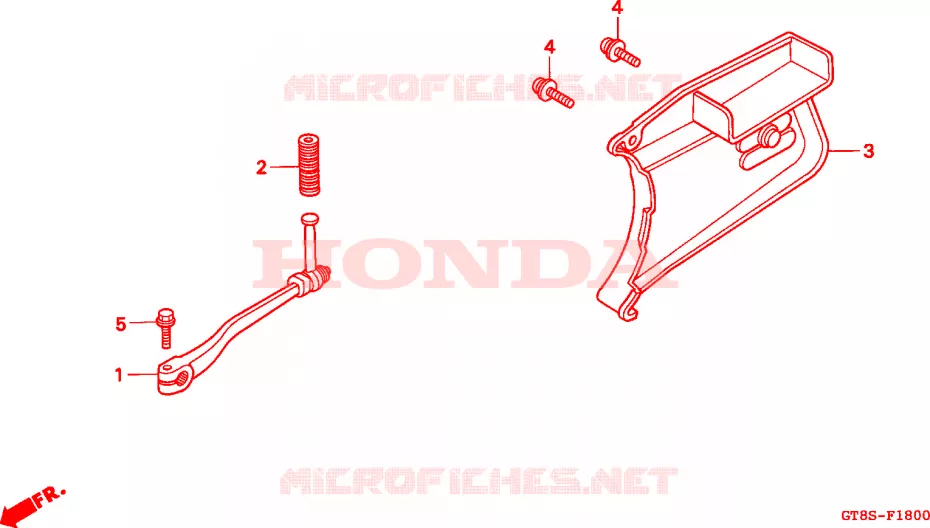PEDAAL/KICKSTARTER ARM Honda MOTO 50 WALLAROO 1996  PK50MS