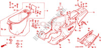 CHASSIS AFDEKKING voor Honda WALLAROO 50 MOPED DL self starter 2000
