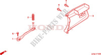 PEDAAL/KICKSTARTER ARM voor Honda WALLAROO 50 MOPED STANDARD 2000