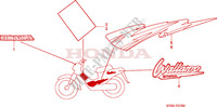 STREEP/MERK voor Honda WALLAROO 50 MOPED self starter 1999