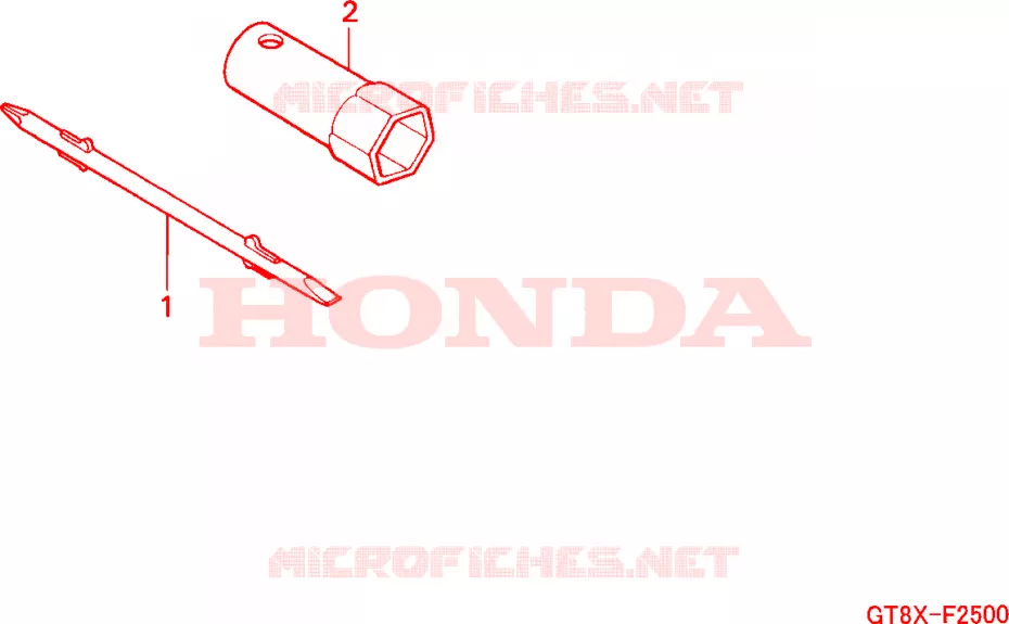 GEREEDSCHAP Honda MOTO 50 WALLAROO 2000  PK50MY