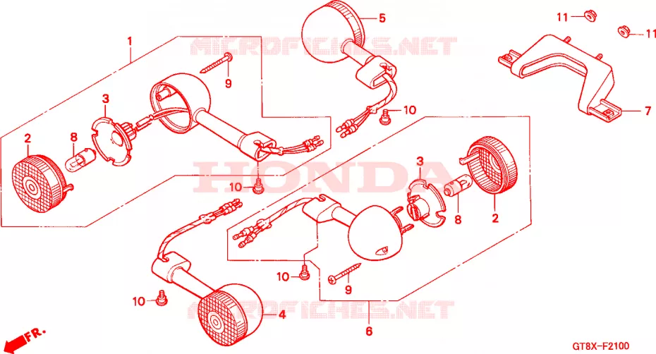 KNIPPERLICHT Honda MOTO 50 WALLAROO 2000  PK50Y