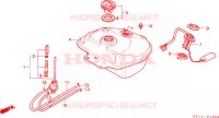 BRANDSTOF TANK Frame 50 honda-motorfietsen VISION 1989 F__1000
