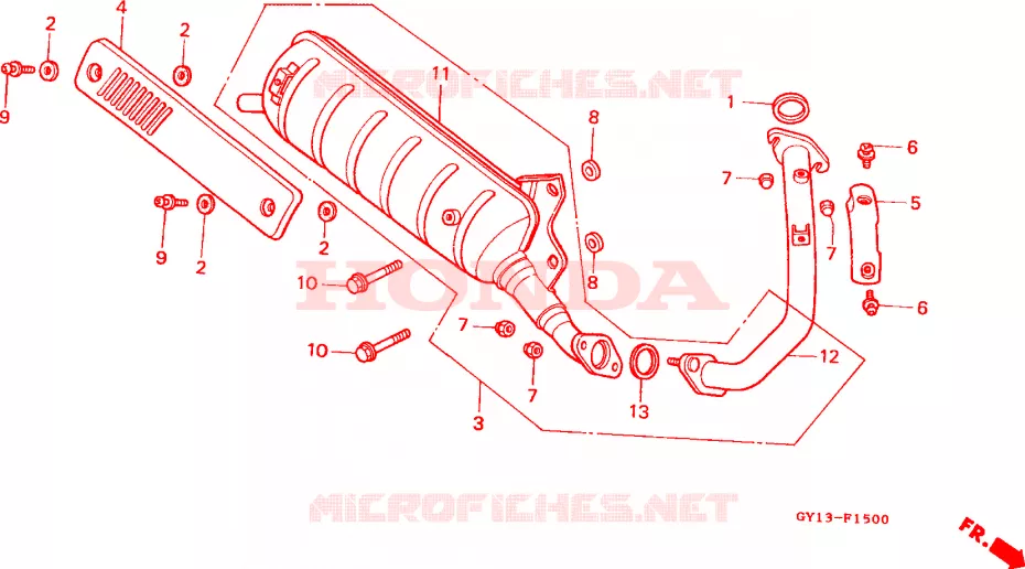 UITLAATDEMPER(1) Honda SCOOTER 50 VISION 1993  SA50SP