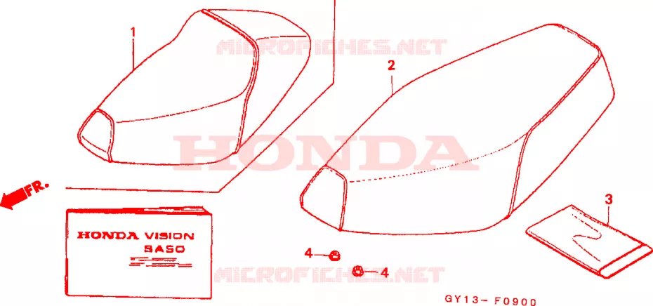 ZITTING Honda SCOOTER 50 VISION 1995  SA50SS