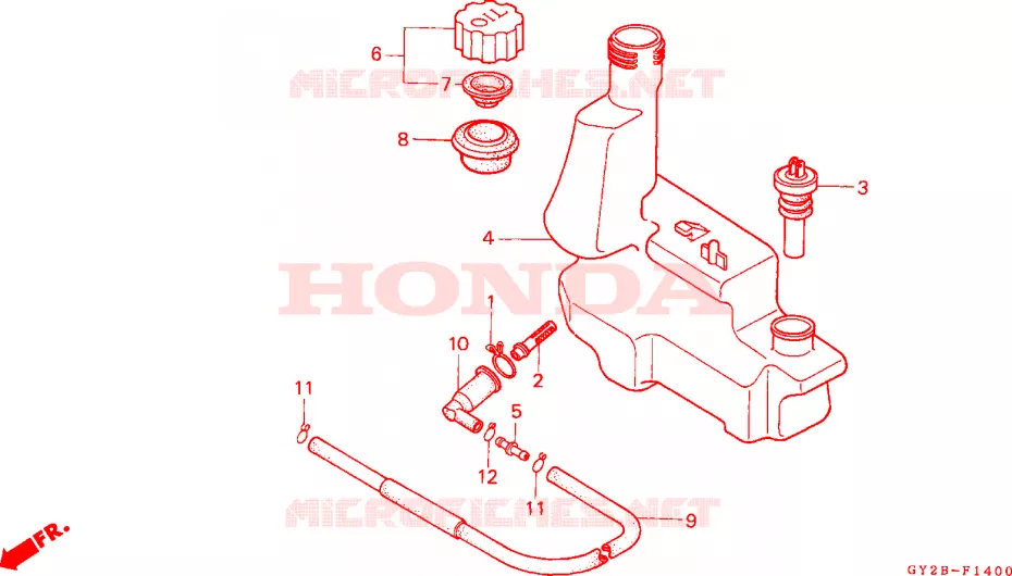 OLIE TANK Honda SCOOTER 75 VISION 1991  SA75M