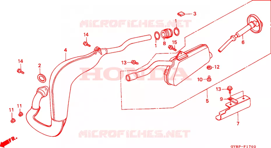 EXPANSIE KAMER Honda MOTO 50 CRM 1994  CRM50RR