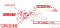 STREEP/EMBLEEM(1) voor Honda ATC 250 BIG RED 1985