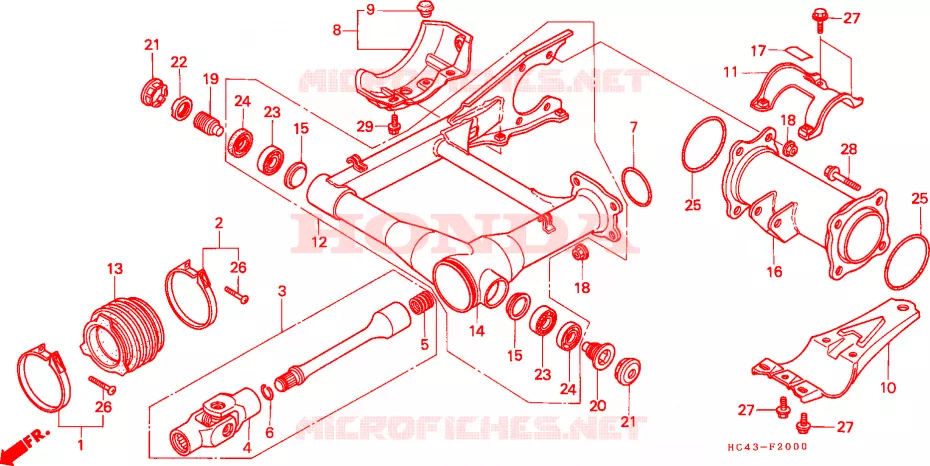 ZWAAI-ARM Honda ATV 300 FOURTRAX 1989  TRX300K