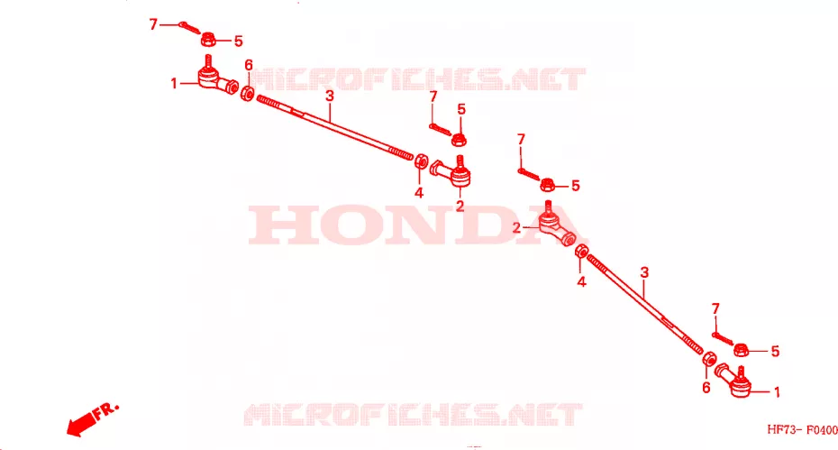 TREKSTANG Honda ATV 90 FOURTRAX 2004  TRX904