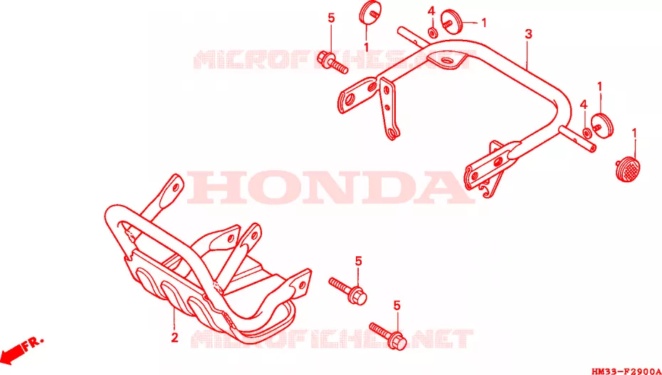 DRAAGPIJP Honda ATV 300 FOURTRAX 1995  TRX300EXS