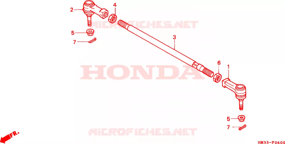 TREKSTANG Honda ATV 300 FOURTRAX 2000  TRX300EXY