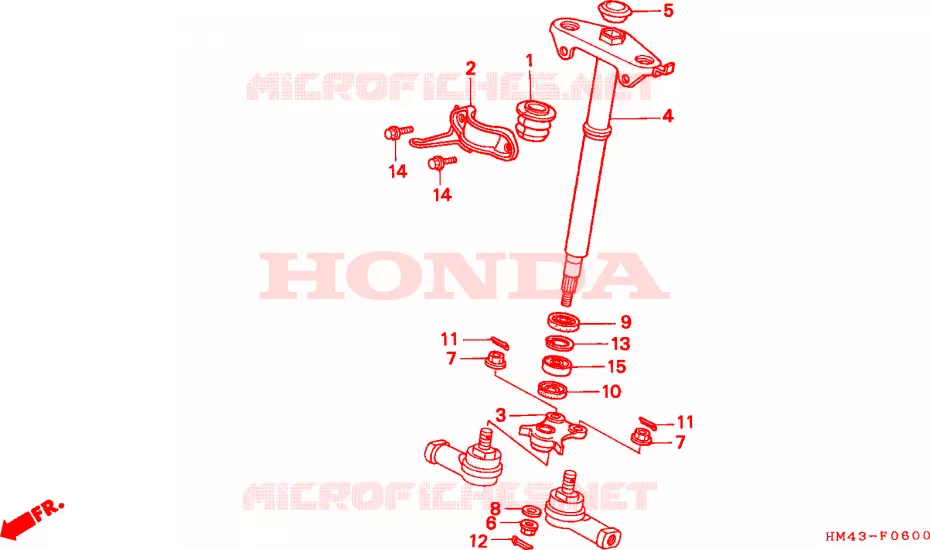 STURING AS Honda ATV 300 FOURTRAX 1999  TRX300FWX