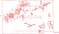 REMLICHT voor Honda TRX 300 FOURTRAX 2000