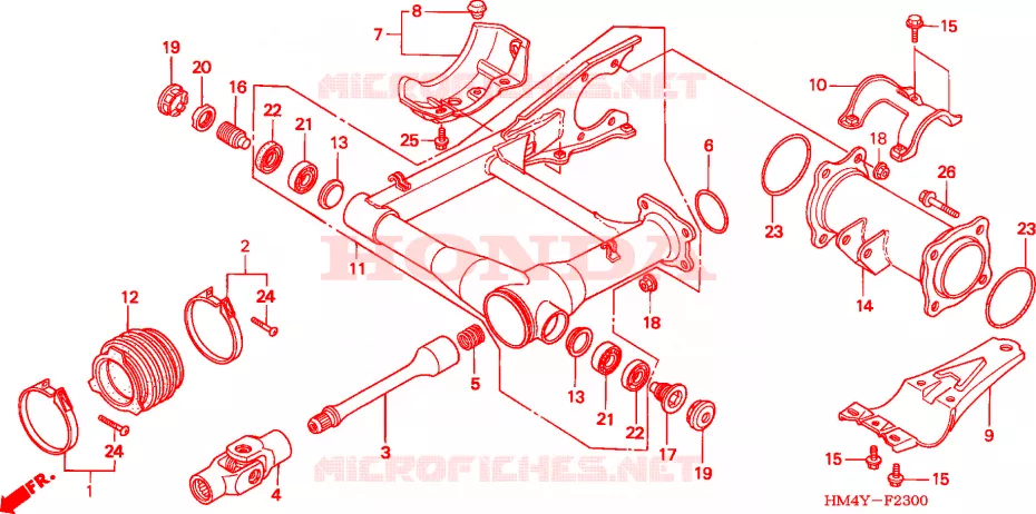 ZWAAI-ARM Honda ATV 300 FOURTRAX 2000  TRX300Y