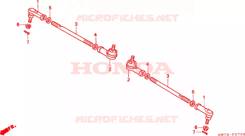 TREKSTANG Honda ATV 400 FOURTRAX 2001  TRX400FW1