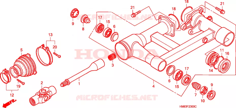 ZWAAI-ARM Honda ATV 250 FOURTRAX 1998  TRX250W