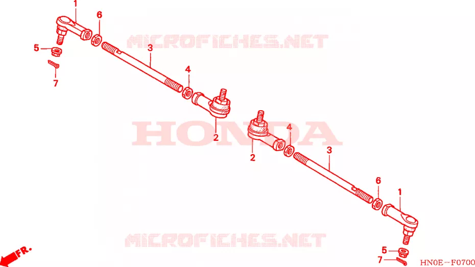 TREKSTANG Honda ATV 450 FOURTRAX 2003  TRX450FM3