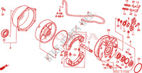 ACHTER REM PANEEL voor Honda FOURTRAX 500 FOREMAN RUBICON Hydrostatic 2002